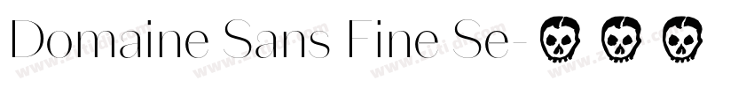 Domaine Sans Fine Se字体转换
